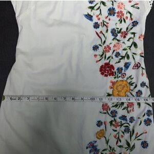 Floral Embroidered White Dress